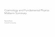Cosmology and Fundamental Physics Midterm Summary