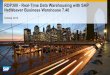 Real-Time Data Warehousing with SAP NetWeaver Business 