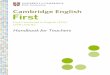 Cambridge English: First Handbook for Teachers