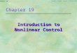 Introduction To Nonlinear Control