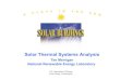 Solar Thermal Systems Analysis