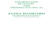 Information Bulletin and Prospectus 2011-12 JAMIA HAMDARD
