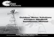 Outdoor Water Solutions Aeration Windmill Installation Manual
