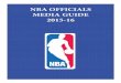 NBA OFFICIALS MEDIA GUIDE 2015-16 - NBA.com