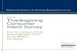Thanksgiving Consumer Intent Survey