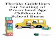Florida Guidelines for Seating of Pre-school Age Children in School 