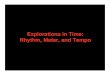 Explorations in Time: Rhythm, Meter, and Tempo