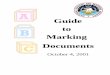 Guide to Marking Documents