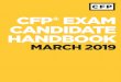 CFP EXAM CANDIDATE HANDBOOK 2016 - CFP Board