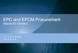 EPC and EPCM Procurement