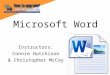 Microsoft Word Basic