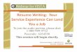 Resume Writing: Your Service Experience Can Land You a Job