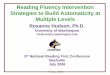 Reading Fluency Intervention Strategies to Build Automaticity at 