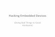 Hacking Embedded Devices