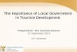 The Importance of Local Government in Tourism Development 
