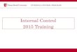 Internal Control 2015 Training