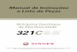 Singer 321C Overloque | Manual de Instruções e Lista de Peças