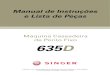 Singer 635D Caseadeira | Manual de Instruções e Lista de Peças