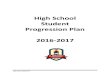 High School Student Progression Plan 2016-2017