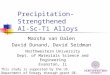 Precipitation Strengthened Al-Sc-Ti alloys