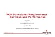 PON Functional Requirements: Services and Performance PON 