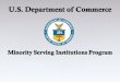 Minority Serving Institutions Program