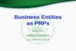 Business Entities as PRPs - Session 6 PowerPoint Presentation