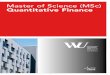 Master of Science (MSc) Quantitative Finance
