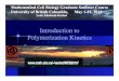 Introduction to Polymerization Kinetics
