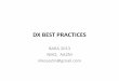 view a PDF version of DX Best Practices