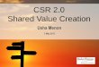 CSR 2.0 Shared Value Creation