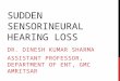 Sudden Sensorineural Hearing Loss - ENT Lectures