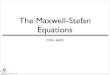 Maxwell-Stefan Equations