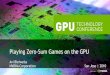 Playing Zero-Sum Games on the GPU