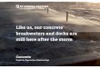 Like us, our concrete breakwaters and docks are still here after the 
