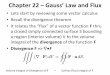Chapter 22 – Gauss' Law and Flux
