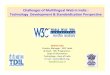 Challenges of Multilingual Web in India : Technology Development 