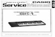 Casio SK-1 / Realistic Concertmate 500 Service Manual