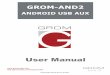 Installation and Usage manual for GROM-AND2 Android USB and 