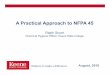 Practical approach to NFPA 45