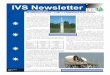 August issue of the IVS Newsletter