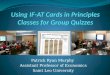 Using IF-AT Cards in Principals Classes for Group Quizzes