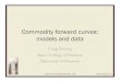 Commodity forward curves: models and data