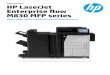 Family data sheet HP LaserJet Enterprise flow M830...HP LaserJet 