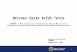 Nitrous Oxide BLEVE Tests - FAA