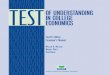 The third edition of the Test of Understanding in College Economics 