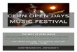 CERN OPEN DAYS MUSIC FESTIVAL