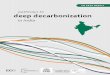 Pathways to deep decarbonization in India