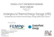 Underground Thermal Energy Storage (UTES) Via Borehole and 