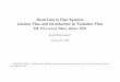 Head Loss in Pipe Systems Laminar Flow and Introduction to 